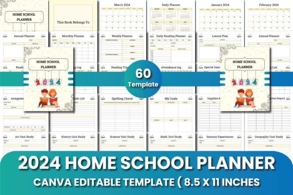 2024 Home School Planner: Your Canva Design Toolkit