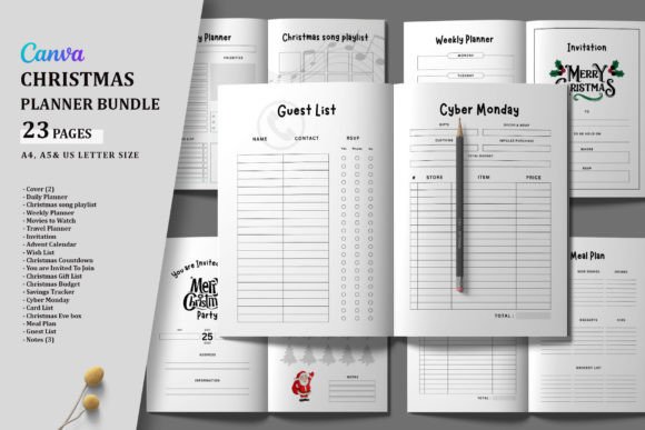 Mastering the Holiday Whirlwind with a Printable Christmas Planner Bundle