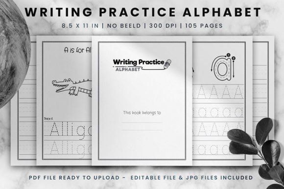 Writing Practice Alphabet Workbook